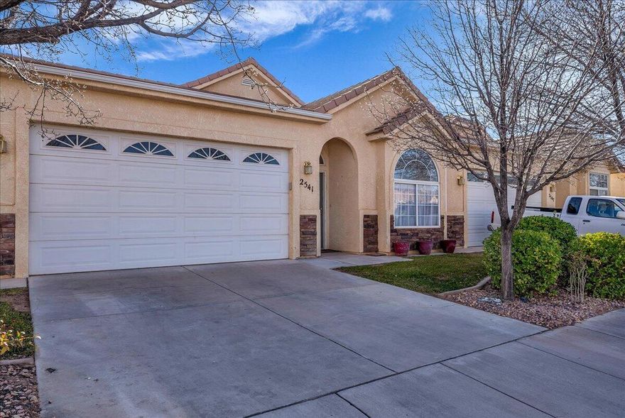 This adorable, fully remodeled 3-bedroom, 2-bath home is nestled in the desirable Sky Ridge subdivision and is truly move-in ready. Inside, you'll love the modern finishes throughout, including quartz kitchen countertops, newer appliances, a brand-new water heater, and a bright, functional layout filled with natural light. The home offers plenty of storage, a spacious 2-car garage, and a private, fully enclosed yard, perfect for relaxing or entertaining. Ideally located near golf courses, Zion National Park, Sand Hollow Reservoir, biking trails, dining, and endless outdoor recreation, this home blends comfort, convenience, and lifestyle. Whether you're searching for a primary residence, second home, or investment property, this home checks all the boxes. Washer and dryer are included. Buyer to verify all information, deemed reliable, however buyer to verify all info including utilities, rental restrictions, and HOA information if applicable.