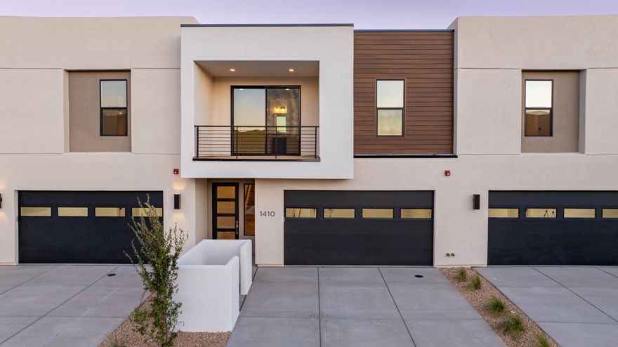 The Bahama is a beautifully designed townhome located in the vacation community of Isle, perfect for nightly rentals. This vacation home features 4 bedrooms and 4.5 bathrooms within 2,725 square feet of thoughtfully crafted living space. Enjoy open-concept areas that flow seamlessly, ideal for entertaining and relaxation. The floor plan includes inviting rec rooms and ample storage throughout, ensuring comfort for family and guests. With the added convenience of a 2-car garage and easy access to resort-style amenities like a clubhouse with a fitness center and a lazy river, you'll have everything you need for a perfect Southern Utah getaway.