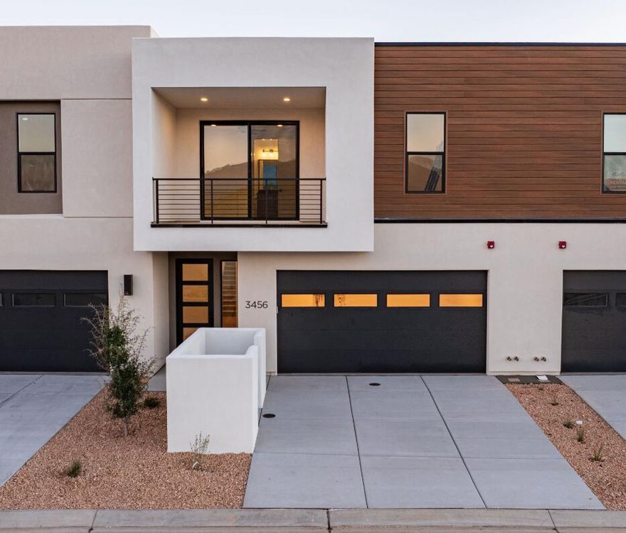 The Bahama is a beautifully designed townhome located in the vacation community of Isle, perfect for nightly rentals. This vacation home features 4 bedrooms and 4.5 bathrooms within 2,725 square feet of thoughtfully crafted living space. Enjoy open-concept areas that flow seamlessly, ideal for entertaining and relaxation. The floor plan includes inviting rec rooms and ample storage throughout, ensuring comfort for family and guests. With the added convenience of a 2-car garage and easy access to resort-style amenities like a clubhouse with a fitness center and a lazy river, you'll have everything you need for a perfect Southern Utah getaway.