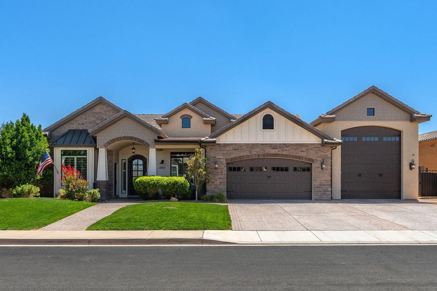 Thoughtfully designed home that truly has it all! This former Parade of Home has over 4,800 sq ft of comfortable, high-end living tucked just a few minutes from Sand Hollow Reservoir, the dunes, and an amazing golf course. Inside, two roomy living areas, a fully finished basement, and your own private theatre for movie nights. The attached casita, complete with a separate entrance, is perfect for guests or even rental income.  Beautiful backyard that feels like your own private getaway featuring a pool, hot tub, and plenty of space to unwind!