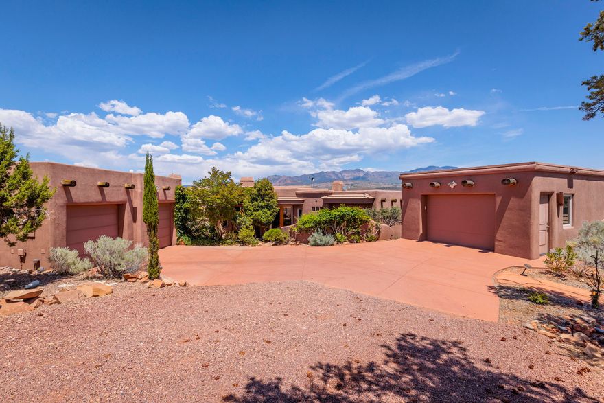 No hyperbole... This former ''Luxury Parade Home'' truly has EXTRAORDINARY FOREVER VIEWS of Dammeron Valley and Pine Valley Mountain! Every window of this thoughtfully designed home welcomes in the spectacular scenes beyond, as do the grand decks, with pergola and hot tub, that sweep across the back of the home. Located at the top of Pinion Hills, the home is perfectly positioned to welcome in the ever-changing scenes of this peaceful area of Southern Utah. 4 Bedrooms (including detached Casita) / 4 Baths, PLUS an Office / Studio, Private Guest Patios, 3 oversized Garage spaces, and loads of Storage! Whether relaxing in the Great Room or dining al fresco, every inch of this house says, ''Welcome Home.'' Call now! The Casita and Casita Garage were added in 2012, providing additional space for guests and storage. With separate HVAC mini-split and water heater, large Living Space, bath with huge shower, and Mini-Kitchen, the Casita is truly a private sanctuary. And the views from the Casita Patio and Living Space will NOT disappoint!

The Office / Studio also has a separate HVAC mini-split, allowing the temperature of the room to be controlled separately from the Main House.

The Main House Kitchen has a Kinetico water filtration system, which provides purified water to both the sink and fridge. 

Fire SSD (Special Service District) dues $550 annually

Southern Utah is the home to several spectacular National Parks (Zion, Bryce Canyon, Arches, Capitol Reef and Canyonlands), as well as myriad State Parks, one of which is literally down the road from Dammeron Valley, Snow Canyon, just a 10 minute drive away! And Pine Valley, a perfect place for cooler hiking and fantastic summer picnics, is just up the road! Whether you're an outdoor enthusiast, or simply want to sit back and take in the splendor of the seasons from the serenity of your living room, this beautiful property is just waiting for you to call it home!