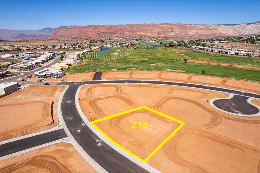 Large lot in the beautiful Ledges Golf resort community. This Yellow Knolls lot has amazing views of Snow Canyon and Fish Rock. The Ledges is a dark-sky community, locate just 10 minutes from downtown St. George. Bring your own builder! Low HOA fees!