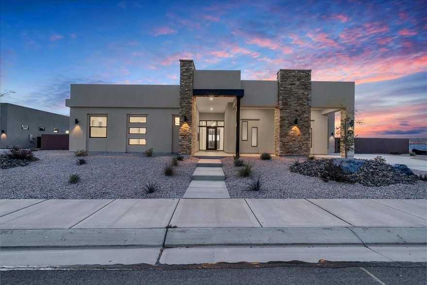 Welcome to 3322 Guide Star Way in the Estates at Sand Hollow.  This beautiful new Luxe Collection home is move-in-ready!

The Aspen plan from Carefree Homes features 2619 square feet, 4 bedrooms, 3.5 bathrooms, spacious open layout, gourmet kitchen, expansive primary suite, 10' ceilings throughout, 40' RV garage, retractable floor to ceiling patio glass doors, and full 360º low maintenance landscaping.

Luxe Collection features include 2x6 construction, 10' ceilings, 8' doors, Window Coverings.  Upgraded LVP flooring throughout the great room, hallways, and bathrooms. Prewired for 4 zones of surround sound throughout. Garages feature signature built in shelving and epoxy floors.

Monthly HOA fees include access to Sand Hollow Resort amenities and discounted golf rates and events.