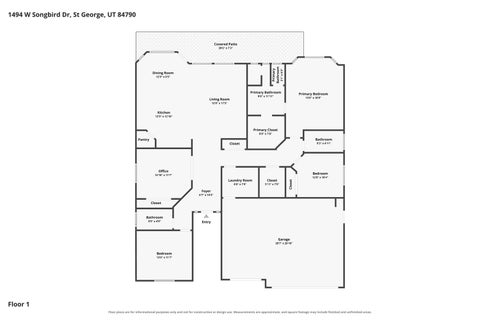 Tiny photo for 1494 W SONGBIRD DR, Saint George, UT 84790 (MLS # 26-273238)