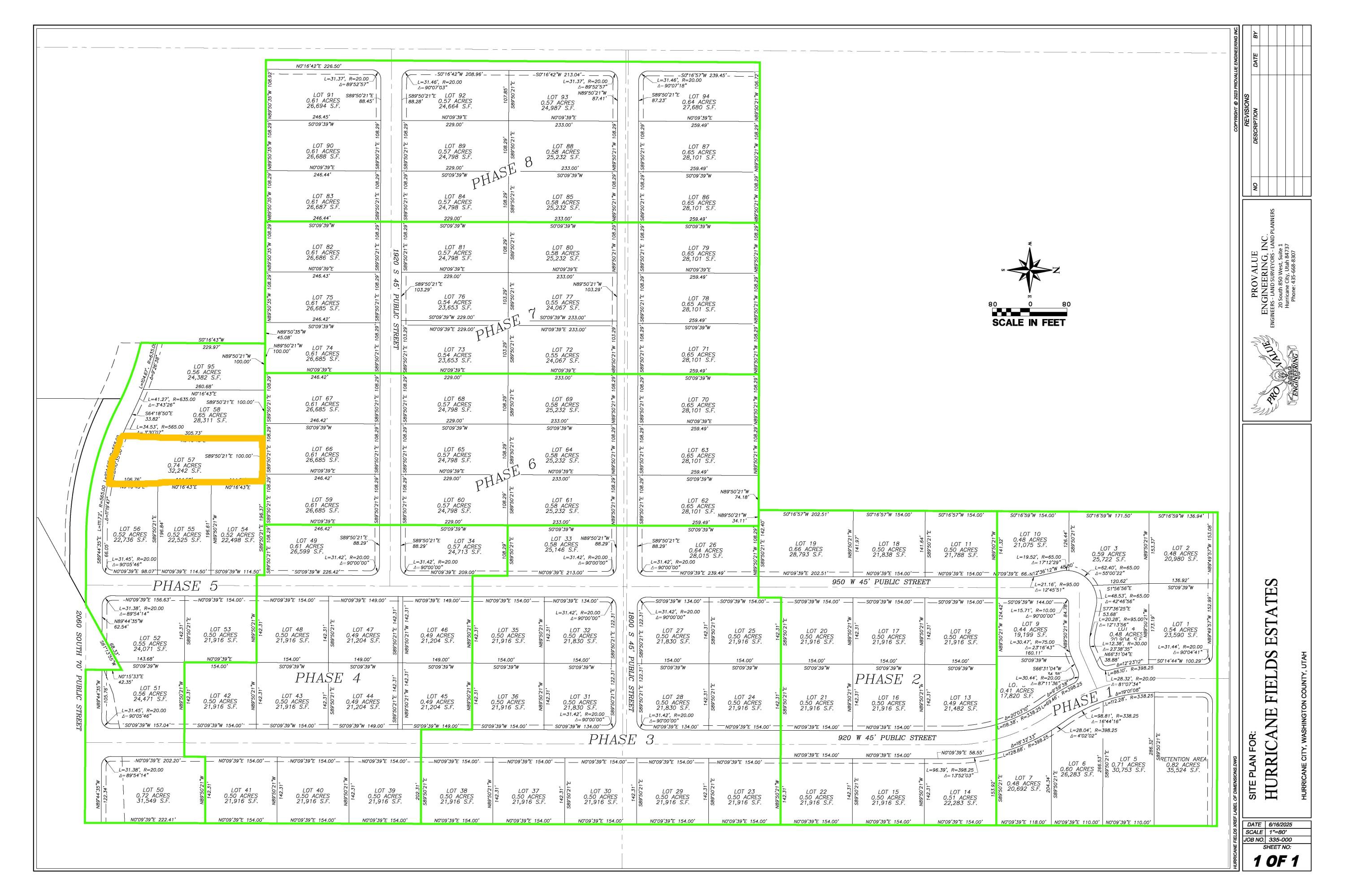 HURRICANE FIELDS ESTATES - Land