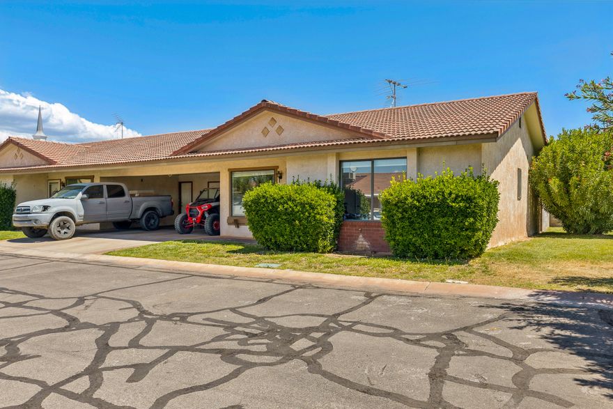 Now Available / Now Showing - Spanish Palms Townhome. Built in 1986, 1,039 sqft, 3 bed, 2 full bath, 1 attached carport with community pool. This is the perfect starter home, investment property or second/vacation home. 
Pet's allowed. New Flooring, New Paint, New Blinds, New Garbage Disposal. Previously a successful investment property since 2019. HOA is $165 month and includes Common Area Maintenance; Exterior Bldg Ins; Exterior Bldg Maint; Outdoor Pool; Private Road; Water; Yard - Full Maintenance. Close to shopping, grocery, restaurants, commercial, retail, medical, schools. Could be a great first time investment property for that savvy entrepreneur. Plenty of parking nearby. Storage room in car port area. Fridge included. Enclosed Backyard. Schedule your showing today