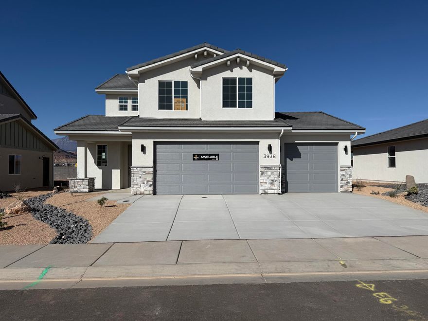MOVE-IN READY! Come check out our 2-story single family home with a 3rd car garage for $479,990! Discover a new community where adventure and serenity meet. Just minutes from Sand Hollow Reservoir and surrounded by trails for hiking, biking, and boating, this neighborhood was designed for those who love life outdoors. Imagine evenings spent under the stars, weekends at the lake, and mornings with mountain views right outside your door. Carefully tucked away for privacy, yet only about 10 minutes from your nearest grocery store and everyday essentials, this community offers the best of both worlds. With low HOA fees, spacious three-car garages, and thoughtfully designed homes, it's an ideal place for anyone seeking the best that Southern Utah has to offer.