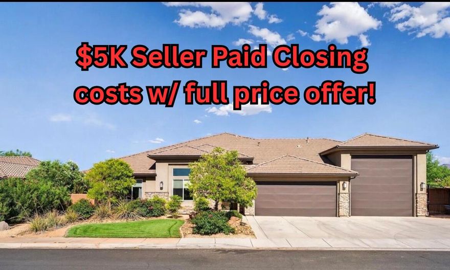 $5K seller paid closing costs! Discover your dream home in beautiful Hurricane, Utah—just minutes from Sand Hollow! This well-built gem features 2x6 construction, a cozy fireplace and grand kitchen where fridge stays, as well as the washer and dryer! Enjoy peace of mind with a 1 year home warranty through Elevate Home Warranty and premium upgrades like EMP whole home electrical protection, salt filtration system by ''Kind Water'' and home is plumbed for central vacuum. The upstairs loft with private bathroom, wet bar, balcony, was used as an AirBNB over the years generating some income. Car/ adventure lovers will swoon over the massive 1,450 sq ft ''Garage-Ma-Hal'' RV garage w/ 14' door, 17' wide x 54' deep. A rare blend of comfort, function and opportunity—this home has it all!