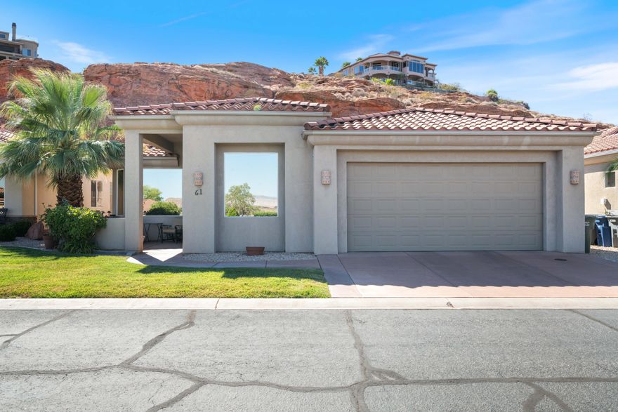 County records are showing this as a 3-bedroom home, but one of these rooms is being used as a storage room and only has access from the garage. This home has been remodeled and looks new. Beautifully designed with all the high-end bells and whistles. This open floor plan has incredible natural light and privacy. The backyard sits right next to the red cliffs and natural rock features. Tons of built-in storage in the garage, office, craft room, and amazing kitchen layout with ample storage and room for entertaining. Location is key here, you are minutes to freeway access, shopping, Costco, and outdoor recreation. A fantastic home that's better than new.