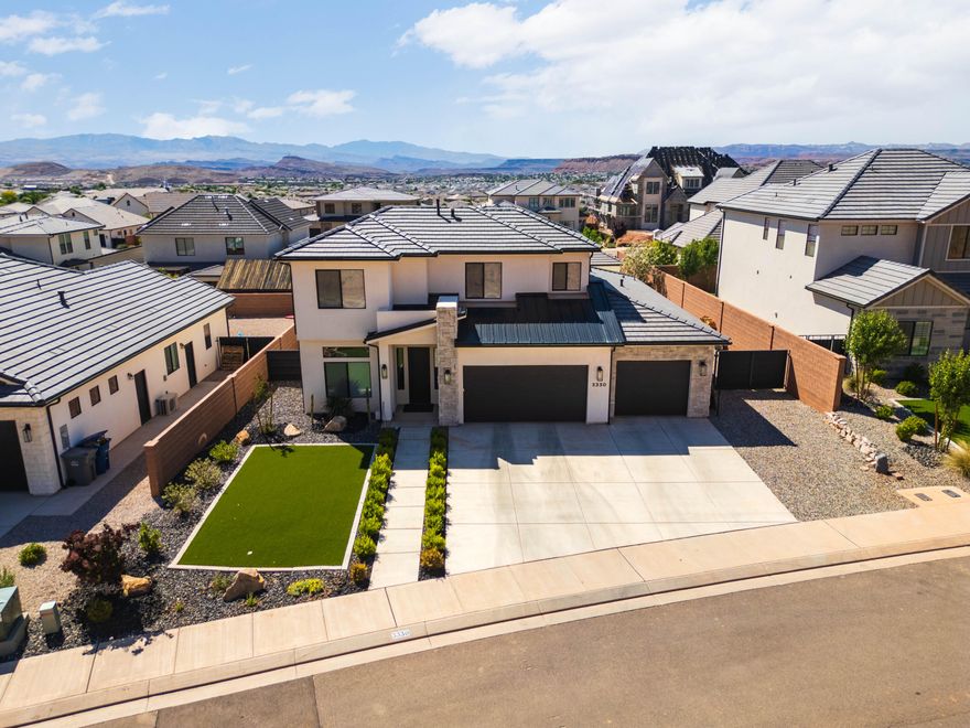 **Discover Your Dream Home Under the Crimson Cliffs!**
Welcome to this rare opportunity to own a stunning residence nestled beneath the breathtaking crimson cliffs, where nature meets comfort and elegance. Imagine waking up each morning to the awe-inspiring views of majestic mountains, with picturesque walking trails just across the street, waiting for your next adventure.
This home boasts a low-maintenance, fully landscaped yard, perfect for those who appreciate outdoor beauty without the hassle. A large awning covers the spacious backyard patio, creating an idyllic setting for dining or simply relaxing with a good book while enjoying your surroundings.
Step inside, and you'll be immediately captivated by the gorgeous accent wall that sets the tone for the warmth and charm that fills this home. The thoughtful floor plan offers convenience with everything you need located on the main floor, including a designated laundry room, a home office, and an additional bathroom for guests.
Venture upstairs to discover a world of possibilities with three generous bedrooms and a versatile great roomideal for a cozy family retreat, or a playroom. The layout encourages both relaxation and social gatherings, making it the perfect place to create lasting memories with loved ones.
For those with a flair for adventure or simply needing extra storage, the extra-large garage is a standout feature. It is deep enough to comfortably fit a full-size truck, providing ample space for all your vehicles and outdoor gear.
This home is not just a property; it is a lifestyle that blends luxury, convenience, and the beauty of nature. Don't miss your chance to call this gem your own! Schedule a private tour today and immerse yourself in the tranquility and charm of this unique residence. Your dream home awaits!