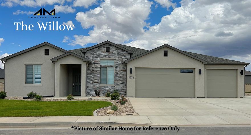 Expected Completion: January 2026
The new and improved Willow floor plan by Alex Meisner Construction is here in sought-after Iron West! The stunning 4 bed, 2 bath home features a spacious 3-car garage, soaring vaulted ceilings in the living room, raised ceilings in the entry way, and even 11' ceilings in one of the bedrooms for added elegance. 

The kitchen offers tons of cabinet space, a walk-in pantry, and flows beautifully into the open living area. Enjoy the convenience of a laundry room sink, a covered patio, and a large master suite designed for comfort. 

With its thoughtful design, modern finishes, and exceptional craftsmanship, the Willow floor plan brings the perfect blend of style and functionality to Iron West living!
