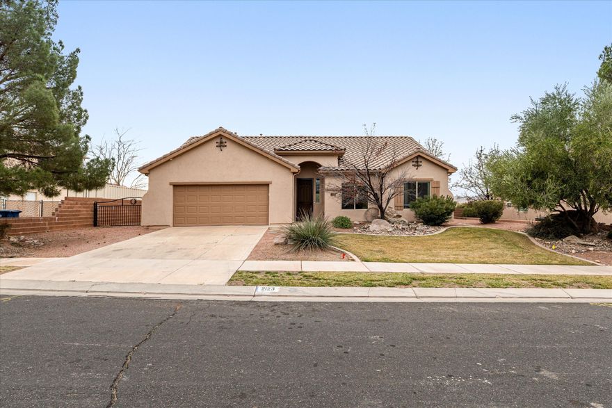 Views, sunshine, and a floor plan that just makes sense. This well-maintained home in Stone Gate at Seven Hills offers elevated ceilings, an open, airy feel, and south-facing windows that fill the space with natural light. The layout flows comfortably from room to room, and the covered back patio is a great place to relax and enjoy the view. The home has seen several upgrades, including a reverse osmosis system, water softener, updated A/C and furnace, new water heater, tile in one bedroom, pull-out shelving in the kitchen and bathrooms, a new garage door opener, added gates with cameras, a safety entry door, temperature controls, and a professionally organized primary suite closet. Low HOA fees, fantastic condition, and one of the best locations in Seven Hills make this one an easy yes.