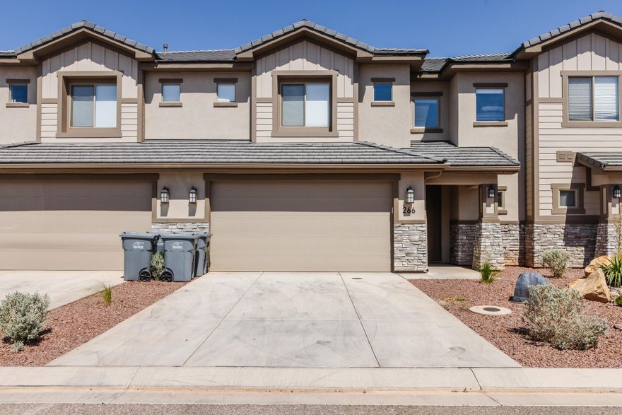 Stunning Fully Furnished Turn Key Nightly Rental or Family Vacation Townhome in Zion Village. This unit has all you need to enjoy Southern Utah's Premier Vacation Home Community, it  includes all furnishings as well as a Hot Tub, Barbecue and Fire Pit in the backyard for private guest or family relaxation. This will be an excellent Investment opportunity or Second Home with a Resort Clubhouse that provides Exercise Equipment, Pool Table, Heated Pool, Lazy River and 2 Pickle ball Courts.