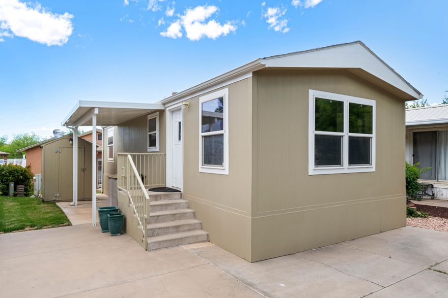 It doesn't get any better than this!!! Come and see this amazing Park Model home in Harrisburg.  Located in an amazing park-like setting with fantastic views of Red Cliffs, Pine Valley Mountain and around the corner from Quail Creek State Park.  If you are an outdoor enthusiast, this is the place for you. If you prefer quiet enjoyment, still the place for you. With lots of upgrades and updates, the home is well appointed with comfort and usability in mind. Just steps away from the fitness center in the clubhouse, pool, hot tub and more, this really is an affordable and unique slice of Heaven.  This home should qualify for a Utah Housing loan for owner occupants.