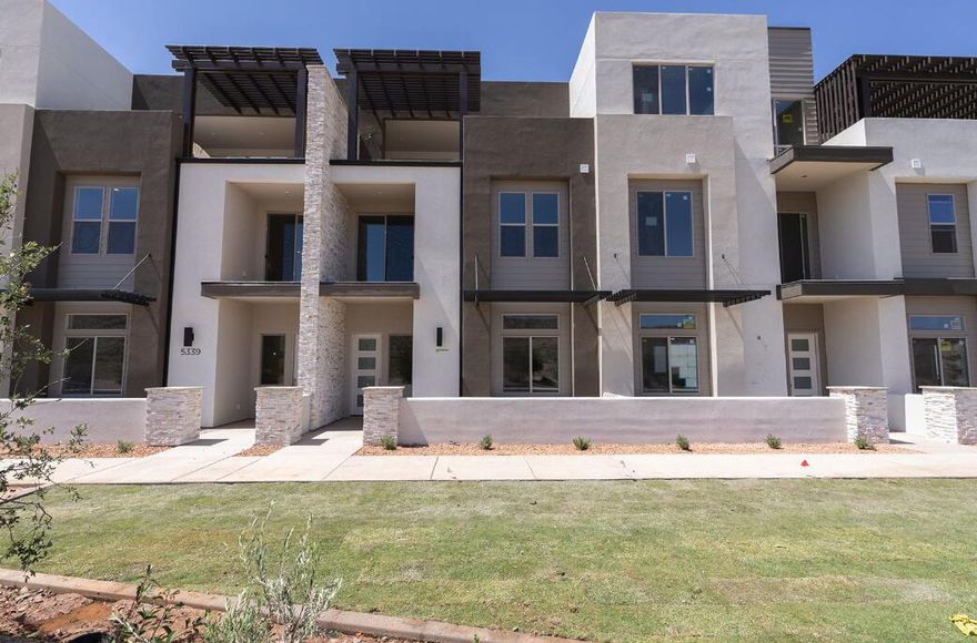 Located in the vibrant Desert Color community, the Monterey offers 3,400 square feet of contemporary living. With 6 bedrooms and 6 bathrooms, this townhome features a gourmet kitchen, built-in banquette, and mini bar, making it ideal for hosting family or friends. Bunk rooms create extra space for large groups, while the second-floor deck, complete with a hot tub and fire table, invites relaxation in this premier vacation destination.