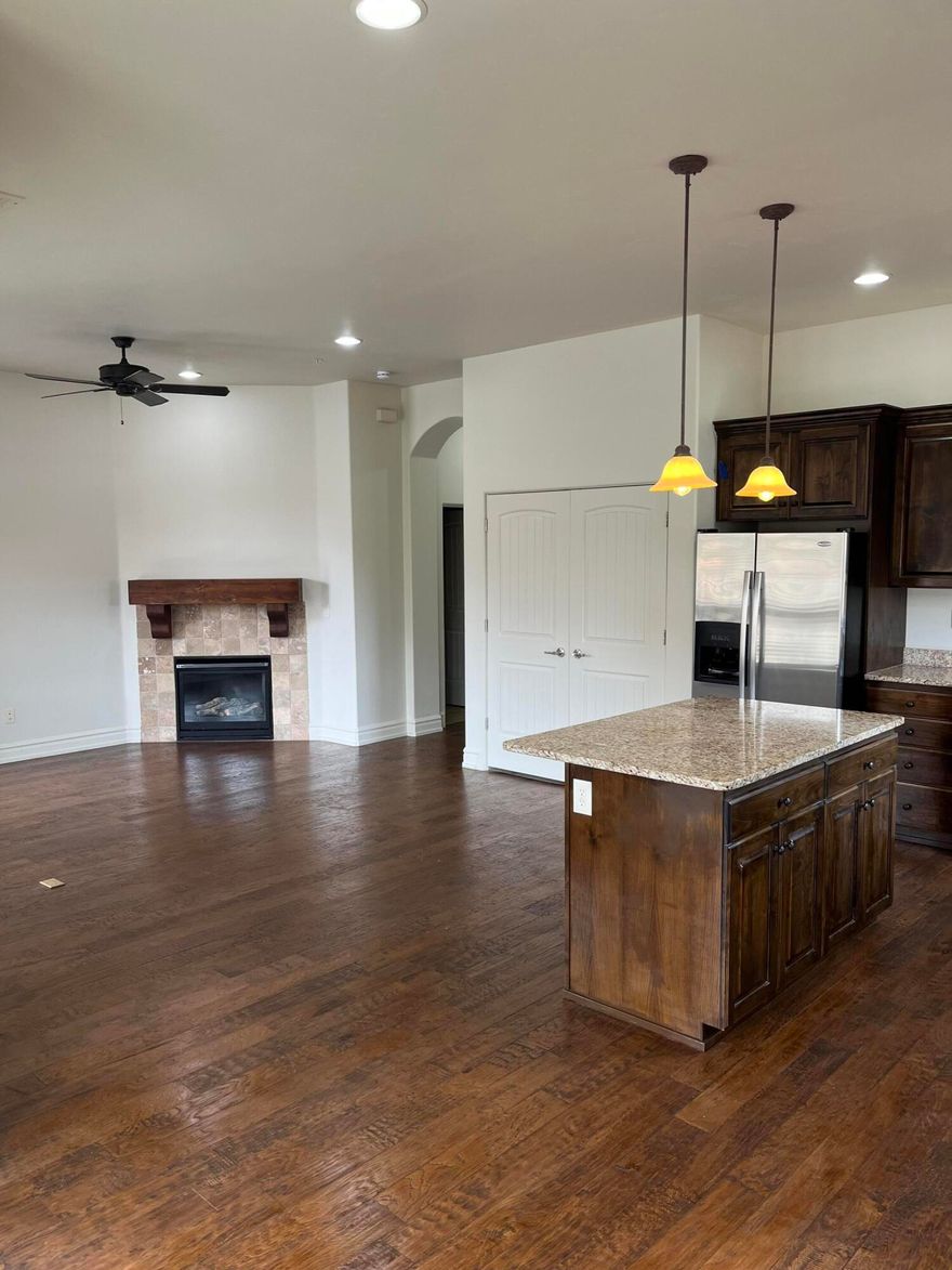 Nicely kept, freshly painted condo in the coveted Bella Terrazza community in Sunbrook! Two comfortable bedrooms, large great room, fireplace, and nice, open kitchen. You will love the community with pool, hot tub, community center, fitness center. HOA includes exterior maintenance and insurance, sewer, water, garbage, and full yard maintenance. Come and see it today!