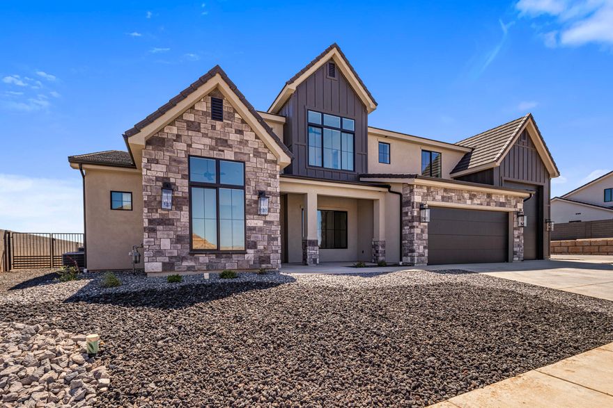 Come See this amazing new build in the Frontier Subdivision! Views of the Valley and Mountains! Huge Lot! Huge 55' Climate Controlled Double RV Garage for all your toys or Shop Projects! 5 Bedrooms plus a Den/Office, Fully Landscaped with block wall, pool/jacuzzi, privacy and space with tons of extras!!
Ask about financing incentives offered by the builder!