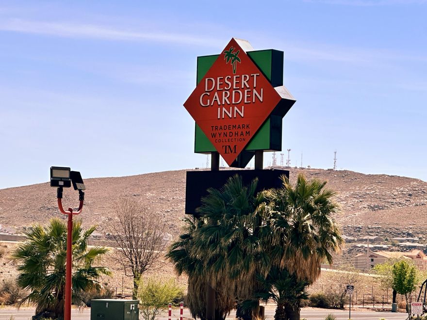 This property is in receivership.  Subject property is a 101-room hotel and restaurant, formerly operated as The Desert Garden Inn and Magleby's Restaurant.  The property is in various stages of major renovation, updating, and capital improvements.   The hotel ground is 3.62 acres and includes the hotel, restaurant, courtyard area and outdoor pool.  All rooms are accessed from the interior corridors with additional patio door to pool and courtyard; ground level to pool, upper level private deck.  The pool side accommodation includes fitness center and gym.  Motel has high visibility and freeway exposure from I-15 and is located near Exit 6.  Buyer responsible for completing the renovation. All offers subject to approval of the Receivership Court.