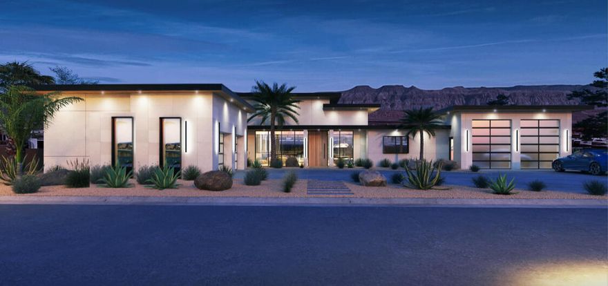 With over half an acre, this premium homesite offers an exceptional opportunity to build a custom dream home or luxury retreat, surrounded by panoramic views of the Red Rock Cliffs, Zion National Park, and Mollie's Nipple, and ideally positioned on Hole #17 within one of Southern Utah's most sought-after resort communities. Enjoy access to championship golf, off-road trails, and year-round recreation, all while maintaining a more private, upscale residential setting. What truly sets this lot apart is its quieter positioning--minimizing through traffic, reducing road noise, and limiting headlight intrusion--creating a more peaceful living experience compared to interior or main-road homesites. Protected view corridors preserve your long-term sightlines, adding both daily enjoyment and future resale value. Designed for a walk-out basement, this property allows for a smarter, more functional build, offering flexibility for additional living space, guest quarters, or seamless indoor-outdoor flow. A key advantage is the ability to build more efficiently--a 5,000 sq ft two-story home requires only a 2,500 sq ft footprint, leaving significantly more usable yard space than a traditional single-level design, with ample room for a pool, outdoor kitchen, entertaining areas, and expanded garage space for boats, RVs, or recreational vehicles. Up to $25,000 in preferred builder incentives may be available, depending on purchase terms--making this not just a homesite, but a strategic opportunity to build smarter and live better in Southern Utah. Ask the agent about preferred builder. where world-class design and luxury meets the adventure and natural beauty of Southern Utah. Minutes from Sand Hollow Reservoir, Zion National Park, and endless outdoor recreation, this is more than just a place to liveit's a place to experience your legacy.
Seller has conceptual floor plans and renderings that can be included in the cost of the lot.