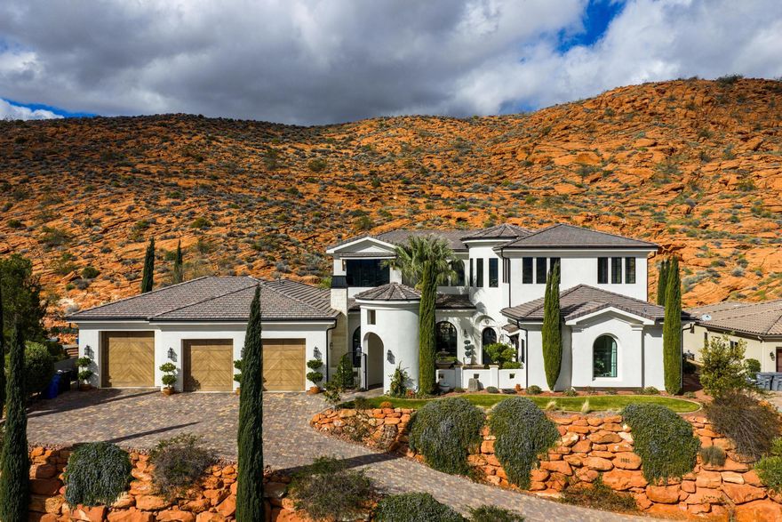 STUNNING home with the most amazing secluded backyard oasis built in 2020. This home has everything you want! Your own Southern Utah paradise with no backyard neighbors. Expansive views, privacy, close proximity to town, shopping and schools. The layout was well thought out and is an entertainers dream. Come and see for yourself.