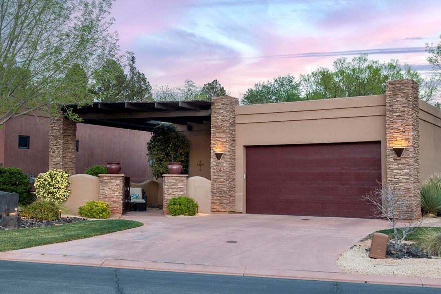 Offering exceptional value in a quiet, gated community across from Entrada, this well-maintained, warm and inviting home stands out as one of the larger homes in the neighborhood--priced below comparable listings. Featuring 5 bedrooms and 4 bathrooms, the layout provides ideal separation for guests, recreation, or a private retreat. The main living space and primary suite offer seamless indoor-outdoor living, with direct access to the back patio. Enjoy a private backyard with no rear neighbors, perfect for relaxing in the St. George evenings. Solar panels provide low utility costs, along with a tankless water heater and new primary HVAC system. Low $210 monthly HOA includes pool, hot tub, and mezzanine gathering area with outdoor grill.

Nearby fishing ponds, hiking and biking trails, pickleball, and Tuacahn Amphitheatre bring year-round recreation and entertainment--all within minutes. Whether enjoyed as a full-time residence or a private retreat, the home offers flexibility to match your lifestyle, with a basement designed to host guests comfortably while maintaining separation from the main living areas.