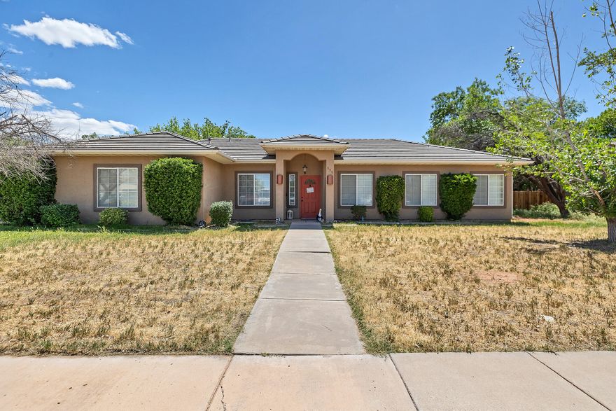 Everything a family needs to make the most of Southern Utah summers. This Hurricane gem offers 1,600+ square feet. 
Recent updates include new flooring in the front room, guest suite bedroom, and main hall bathroom, plus all new toilets throughout. The kitchen and laundry are fully equipped with appliances under two years old, including the refrigerator, stove, microwave, dishwasher, and washer/dryer, all of which stay with the home.
Out back, the fully fenced yard with block walls on three sides offers privacy and plenty of space. A gazebo and 10x12 storage shed both convey, along with a dedicated cement pad for your RV, boat, or weekend toys. 
Hurricane's wide-open skies and warm climate mean this backyard gets used year-round. Come see it for yourself.
Information provided as a courtesy. Buyer to verify all information. Sq ft obtained from previous listing.