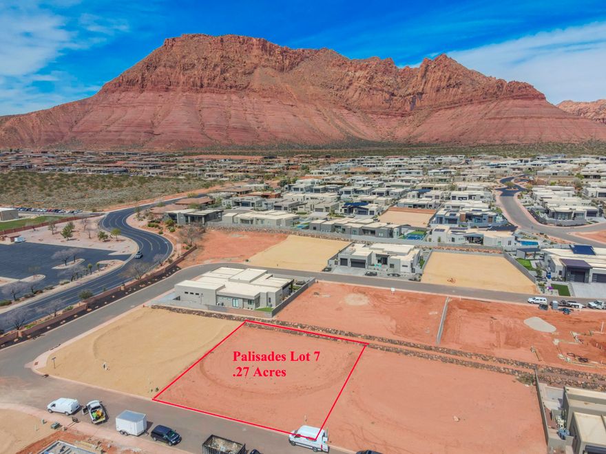 Welcome to The Palisades @ Snow Canyon. This exclusive gated community features some of the finest homes in all of southern Utah. Come and experience what living in So. Utah is all about in this amazing community. Featuring breathtaking views of Ivins Red Mountain, Pine Valley Mountain and Snow Canyon State Park, this lot is priced to sell. Flat, .27 acres, ready for your dream home. The community clubhouse features pickleball courts, basketball, fitness center, swimming pool, etc. HOA also takes care of front yard maintenance. Bring your approved builder and experience The Palisades.