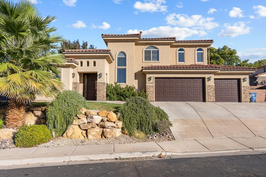 Don't miss this rare find in the desirable Shadow Springs neighborhood! This stunning 5-bedroom + office, 3.5-bath home offers 3,300 sq ft of beautifully designed living space with a very open floor plan, a grand foyer with 20' ceilings, and an abundance of natural light. The primary suite and office are conveniently located on the main level, with the primary closet plumbed for a washer and dryer for added convenience. Upgrades include hardwood floors, granite countertops, and premium Viking oven appliance, climate controlled garage, storage shelving. New Lennox HVAC system for home and a mini-split in the garage. The private backyard and spacious side yard are perfect for entertaining or kids to play—all just a short walk to Shadow Mountain Park! Don't miss this one.