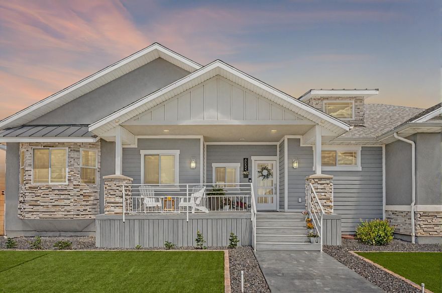 Builder's own custom home means opportunity for a magnificent home, the best of everything, thoughtful design & next level entertainment & family space! Custom cabinets & built-ins are only the beginning. The home features amazing custom kitchen w/multiple smart ovens including an air fryer, walk-in pantry; living room w/gorgeous gas fireplace, ceiling fans that are works of art, porcelain tile that looks like hardwood through much of the home; radiant in-floor heating in the basement, an outdoor living/kitchen w/fireplace & TV/surround sound; solid core doors & custom hardwood trim, 7 bedrooms, and a dog room! The 3-car garage & the detached double RV garage provide tons of parking, plus additional boat/trailer space, a sports court & gardens + MORE! (Ask your agent for a features flyer)