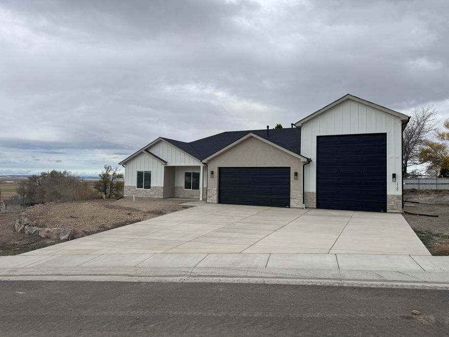 $5,000 Closing Cost Incentive and $3,000 Window Coverings Incentives if buyer uses Coal Creek Mortgage. 
Discover the perfect blend of space, style, and freedom in this brand-new 1,549 sq ft home, ideally situated on a .41-acre lot with sweeping valley views in a peaceful new subdivision with no HOA. Designed with modern living in mind, this home offers an open and inviting floor plan, ideal for families seeking both comfort and functionality. Large windows flood the interior with natural light. One of the standout features is the massive attached RV garage, perfect for storing recreational vehicles, toys, or creating the ultimate workshop or hobby space. With plenty of room to roam outside, the lot offers space for animals, gardens, or even a future outdoor oasis.