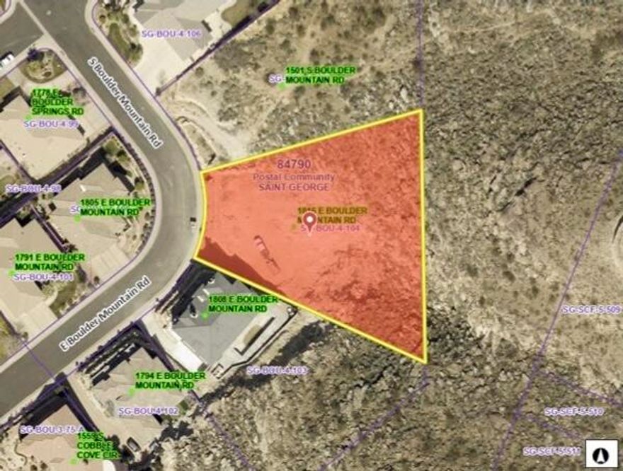 Build your dream home on this stunning .87-acre corner lot in a prime, tranquil location! Breathtaking Pineview Mountain and St. George views await. Recent soil survey completed, water impact fees paid. Features an impressive two-tier front retaining wall. Bring your builder or explore a partial trade for a completed home. Seize this rare opportunity in a coveted area close to new shopping and dining!