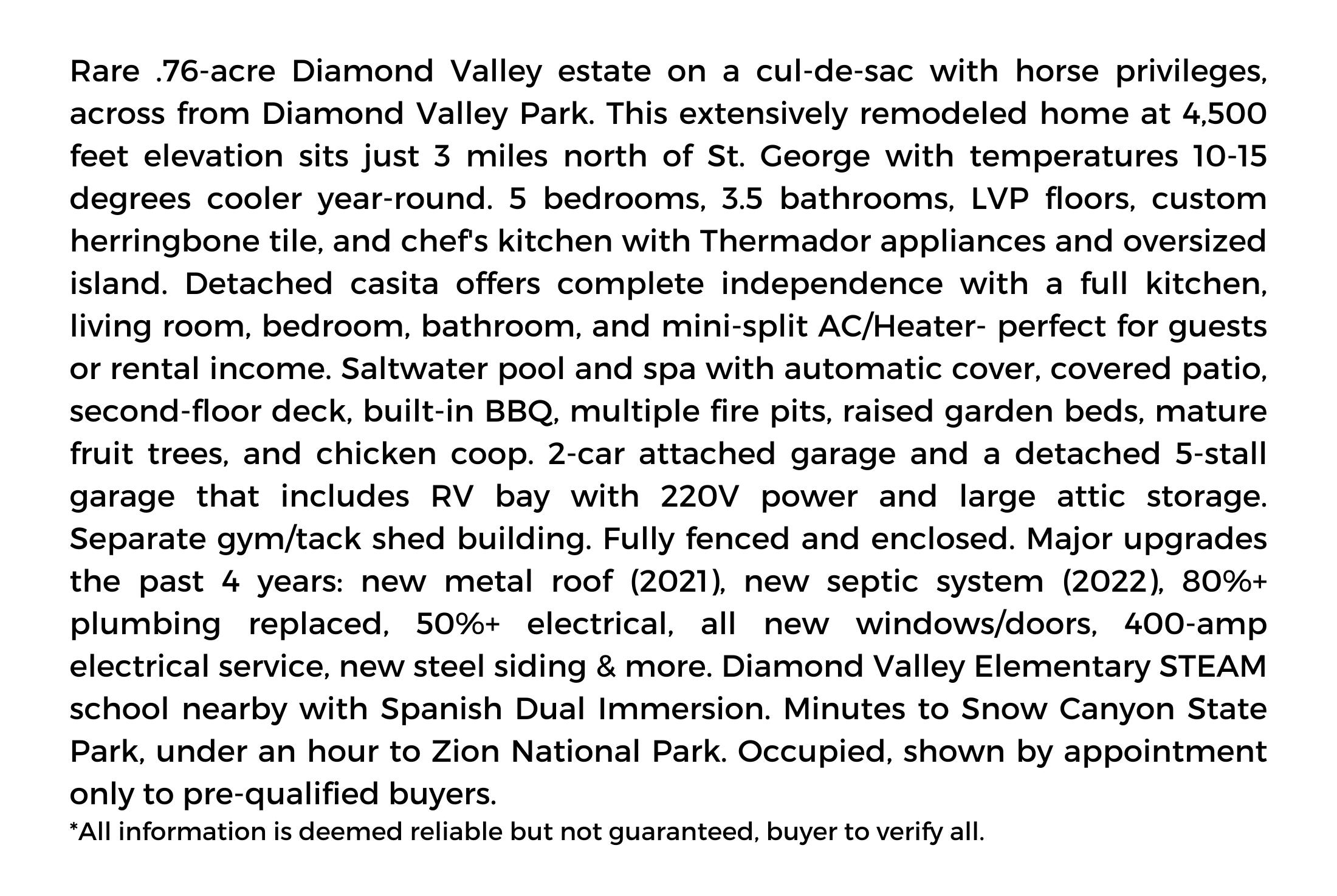 DIAMOND VALLEY ACRES - Residential