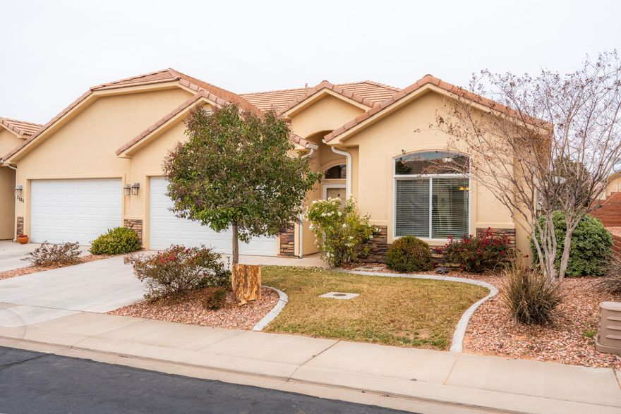 Nestled in a peaceful community in Hurricane, Utah, this charming, one-level home is a gem!  With three cozy bedrooms and two bathrooms, it is perfect for anyone looking for a serene retreat. As a one-owner property, it has been lovingly maintained and looks just like new.  This home has an easy, functional floor plan and a kitchen to please any chef, with beautiful granite countertops, open to the dining area. The best part? You are just a stone's throw away from Zion National Park and endless outdoor adventures- hiking, biking, and exploring the great outdoors. Don't miss out on this fantastic opportunity to own a slice of paradise!