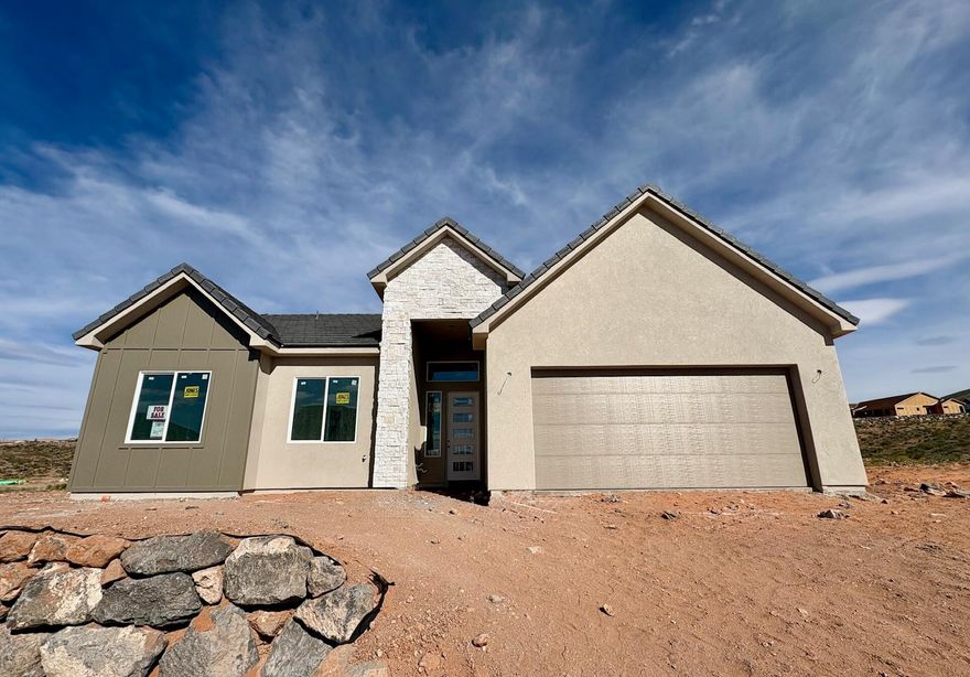 S&S Homes at Paraiso! Conveniently located in Hurricane where SR9 meets SR7/Southern Parkway. Great lot with no homes directly behind or on the garage side of the house. Scheduled colors and finishes include painted cabinets throughout, quartz countertops throughtout, hexagon kitchen backsplash, tiled tubs and showers, primary shower tile to ceiling with frameless glass door, satin nickel plumbing fixtures, front and backyard landscaping too! Call or text for additional details.