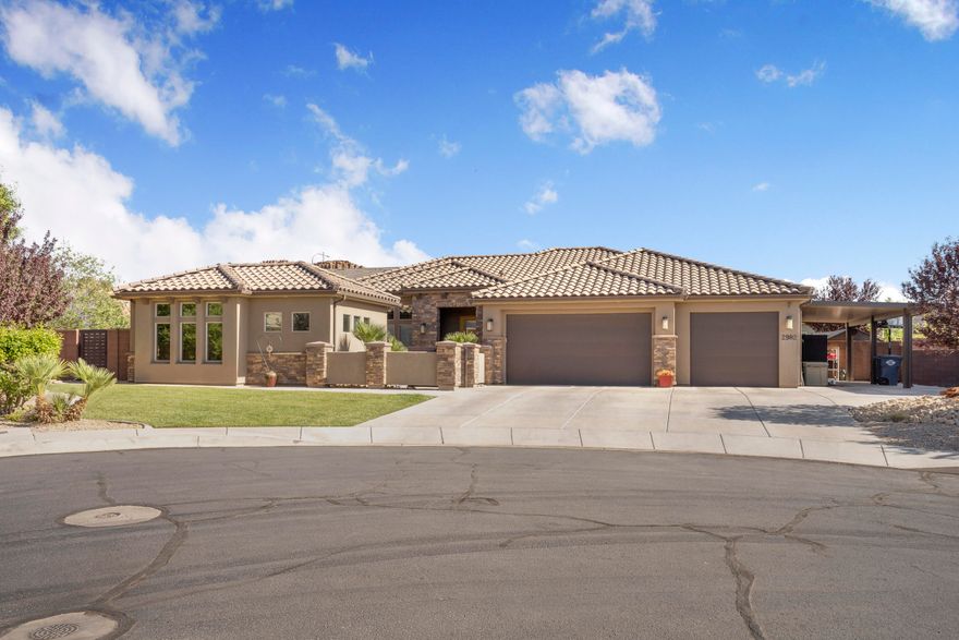 Owner Agent. Welcome to one of St. George's most sought-after neighborhoods in Little Valley. This beautifully designed residence blends space, style and functionality with the kind of warmth that instantly feels like home. The main home features 3 Beds, 3.5 baths and an office PLUS a fully detached 1 bed 1 bath casita. This home was thoughtfully created for both everyday living and entertaining. Natural light pours in creating a bright, airy atmosphere that highlights the open flow.  The heart of the home offers a generous gathering space and the Large master bedroom is combination of tranquility and peace. Each bedroom offers privacy while a dedicated office provides the perfect set up for working from home, creating or studying.  Outside you find over a 1/3 acre, so there is plenty of room to relax & entertain plus there is plenty of room to add a pool, if you wanted. The home is located in an exceptional school district and is located close to parks, trails, shopping and dining.  This home has been a place of love and peace. Please reach out to agent for questions.