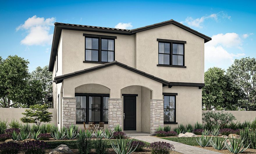 Ask about our preferred lender incentive -4.99%  fixed interest rate.Desert Color Move in ready, This single family home is priced with pre selected beautiful upgrades, Vaulted ceiling, Quartz countertops railing up the stairs, 4 bed 2.5 bath plus a den. Separate tub/shower and Double vanity. Fridge & blinds included.