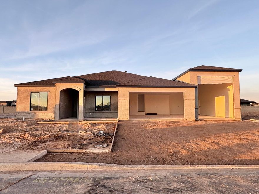 *Expected Completion Date: December 2025* Introducing The Godfrey — where modern design meets everyday functionality in the Iron West community! This stunning home features 3 bedrooms, 2 bathrooms, and a spacious 3-car RV garage. Inside, you'll find raised ceilings, a large walk-in pantry, a vented hood, and timeless shiplap details that bring warmth and character throughout. The open-concept layout flows seamlessly to a covered patio, perfect for relaxing or entertaining. Built by Alex Meisner Construction, The Godfrey combines craftsmanship, comfort, and style in one exceptional home!