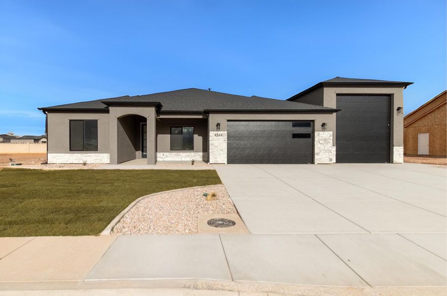 *Expected Completion Date: December 2025* Introducing The Godfrey — where modern design meets everyday functionality in the Iron West community! This stunning home features 3 bedrooms, 2 bathrooms, and a spacious 3-car RV garage. Inside, you'll find raised ceilings, a large walk-in pantry, a vented hood, and timeless shiplap details that bring warmth and character throughout. The open-concept layout flows seamlessly to a covered patio, perfect for relaxing or entertaining. Built by Alex Meisner Construction, The Godfrey combines craftsmanship, comfort, and style in one exceptional home!