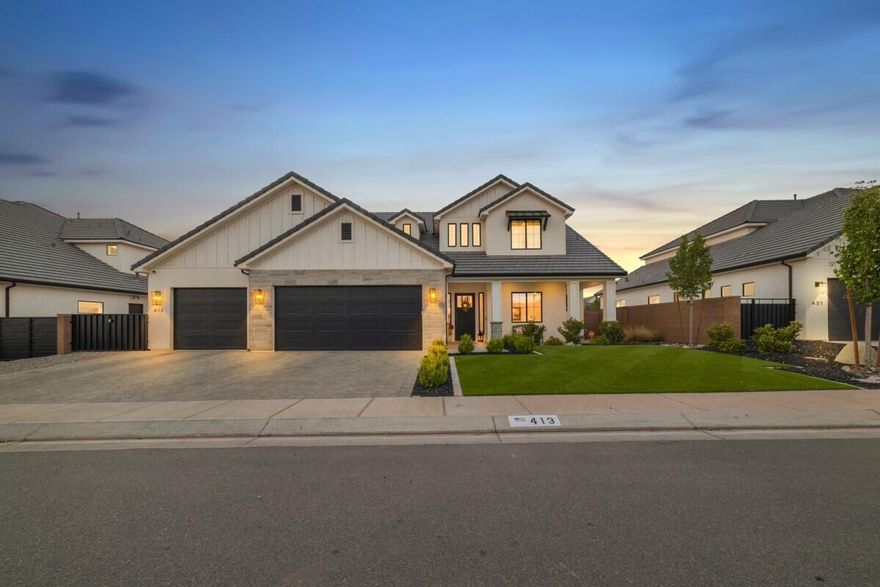 Beautiful home in the Crimson Fields subdivision. An open concept main floor with spacious living area and a gourmet kitchen with butlers pantry make this an ideal hosting space for friends and family. Step outside to a backyard paradise complete with a covered lounge area, fireplace, putting green and a full yard mist system to keep temperatures down in the summer.