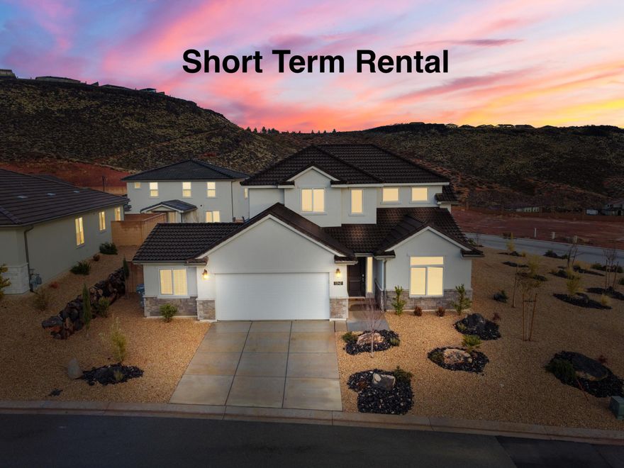 Fully furnished and rental-ready, this profitable vacation home is the ultimate hassle-free investment or personal getaway. Featuring 4 bedrooms, 3 full bathrooms, and a dedicated bunk room with 3 bunk beds, it's designed to comfortably host large groups and families.

Guests will love the private hot tub, fire pit, ping pong table, and TVs in every bedroom—all included in the sale.

Located in a resort-style community with top-tier amenities: a heated pool with a giant slide, a relaxing lazy river, and 2 pickleball courts for endless entertainment.

Just minutes from Sand Hollow, world-class golf courses, and Zion National Park, this home offers the perfect balance of adventure and relaxation. With stylish finishes and a proven track record as an income-producing rental, it's fully prepped to start earning or to serve as your dream vacation home from day one.