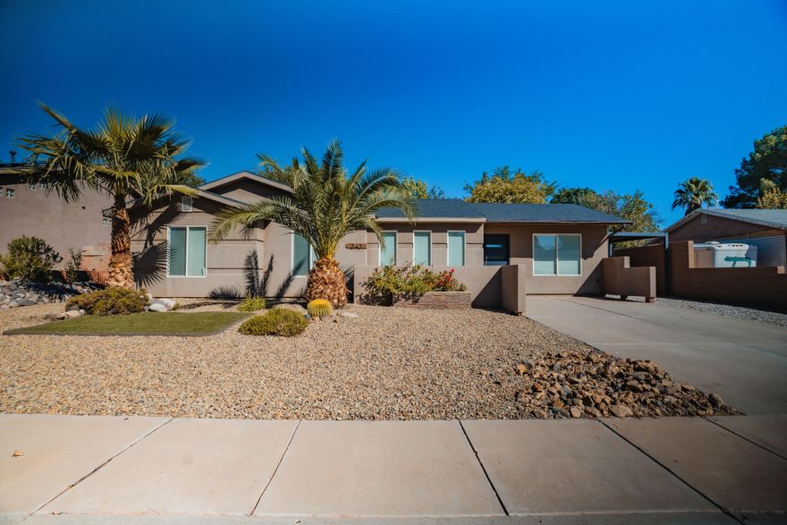 Discover comfort, style, and functionality in this beautifully remodeled home located in the heart of scenic and serene Ivins, UT. This property features a thoughtfully updated interior with modern finishes, creating a move-in ready space that feels both fresh and welcoming. Step outside to your own private retreat — the spacious backyard is designed for both relaxation and entertaining. Whether you're hosting a BBQ, enjoying the red rock views, or just soaking up the sun, this yard truly delivers on outdoor living.