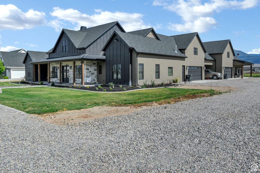 Welcome to this one-of-a-kind luxury estate, where exquisite craftsmanship, breathtaking views, and income potential come together in perfect harmony. Nestled in the heart of Richfield, Utah, this 4,955 sq. ft. masterpiece features two stunning homes seamlessly connected by a breezeway, offering endless possibilities for multi-generational living, a high-end vacation rental, or a premier investment property. This Home is Luxury at it's finest and is a Masterfully Designed Custom Home. Thoughtfully crafted with high-end finishes, intricate stone, and exceptional attention to detail. The Gourmet Chef's Kitchen is equipped with top-of-the-line appliances, custom cabinetry, oversized island, and premium finishes for the ultimate culinary experience. The Expansive Living Space has grand ceilings, elegant fixtures, and a seamless indoor-outdoor flow. While the luxurious Primary Suite is a private retreat with a spa-like en-suite, soaking tub, and walk-in closet.
 Oversized 4-Car Garage with Electric Car Charger gives you ample space for vehicles, storage, and recreational toys. The property has a generator that is powered to the home in case of an emergency. 
The home is a Turnkey Income-Producing Airbnb. You can have endless opportunities with the attached Casita for guests or extended family stays. 
The Casita comes fully furnished and is ready to rent. It is a successful, high-income short-term rental for your investment opportunities.
It has stunning outdoor living space and an expansive covered patio with wood-trim ceilings, perfect for relaxing and entertaining.
Spectacular Mountain views that you will enjoy panoramic scenery from your backyard. 
It is an outdoor paradise with a spacious .80-Acre lot with a private Pickleball & Basketball Court. A dream for sports enthusiasts and entertaining. Being a prime location situated in Richfield, Utah, this extraordinary property is perfect for a forever home, luxury retreat, or income-producing vacation rental. With breathtaking views and a seamless blend of elegance and functionality, this estate is truly one of a kind.
Opportunities like this are rare! Contact our Team today to schedule your private tour!