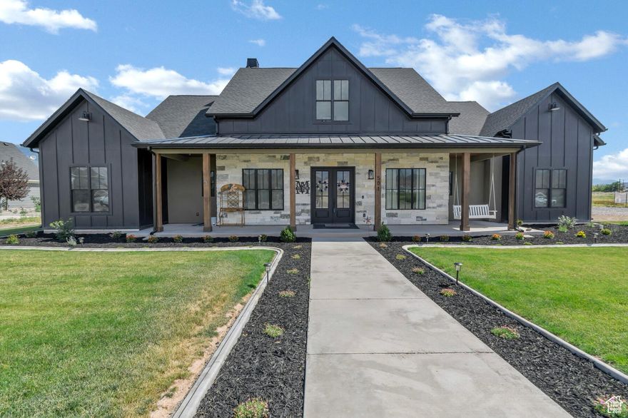 Welcome to this one-of-a-kind luxury estate, where exquisite craftsmanship, breathtaking views, and income potential come together in perfect harmony. Nestled in the heart of Richfield, Utah, this 4,955 sq. ft. masterpiece features two stunning homes seamlessly connected by a breezeway, offering endless possibilities for multi-generational living, a high-end vacation rental, or a premier investment property. This Home is Luxury at it's finest and is a Masterfully Designed Custom Home. Thoughtfully crafted with high-end finishes, intricate stone, and exceptional attention to detail. The Gourmet Chef's Kitchen is equipped with top-of-the-line appliances, custom cabinetry, oversized island, and premium finishes for the ultimate culinary experience. The Expansive Living Space has grand ceilings, elegant fixtures, and a seamless indoor-outdoor flow. While the luxurious Primary Suite is a private retreat with a spa-like en-suite, soaking tub, and walk-in closet.
 Oversized 4-Car Garage with Electric Car Charger gives you ample space for vehicles, storage, and recreational toys. The property has a generator that is powered to the home in case of an emergency. 
The home is a Turnkey Income-Producing Airbnb. You can have endless opportunities with the attached Casita for guests or extended family stays. 
The Casita comes fully furnished and is ready to rent. It is a successful, high-income short-term rental for your investment opportunities.
It has stunning outdoor living space and an expansive covered patio with wood-trim ceilings, perfect for relaxing and entertaining.
Spectacular Mountain views that you will enjoy panoramic scenery from your backyard. 
It is an outdoor paradise with a spacious .80-Acre lot with a private Pickleball & Basketball Court. A dream for sports enthusiasts and entertaining. Being a prime location situated in Richfield, Utah, this extraordinary property is perfect for a forever home, luxury retreat, or income-producing vacation rental. With breathtaking views and a seamless blend of elegance and functionality, this estate is truly one of a kind.
Opportunities like this are rare! Contact our Team today to schedule your private tour!