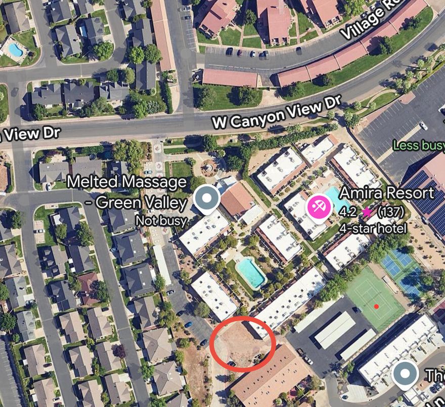 Bring your own builder to build on this unique lot zoned Nightly Rental and is included in the Amira resort.  Amenities within the resort include Pickleball courts, pool, and maintained landscaping.   Amira is a highly desired nightly rental community as it is close to shopping, biking, climbing, ATV trails, etc.