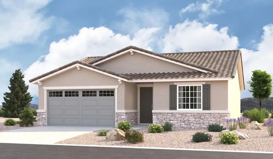 NEW Construction! Builder offering rates as low as 3.99%! Find your dream home at Cordero! Nestled between Copper Rock and Southern Shores, this exciting Hurricane community offers impressive desert and mountain scenery, with ample outdoor recreation opportunities at nearby golf courses and Sand Hollow State Park. Right off Southern Parkway, residents will enjoy easy access to the shopping, dining, entertainment and employers. The neighborhood showcases an inspired array of designer-curated homes, each boasting a flexible layout and the in-demand features today's homebuyers are seeking. The home includes a fireplace and covered patio. Buyer to verify all information.