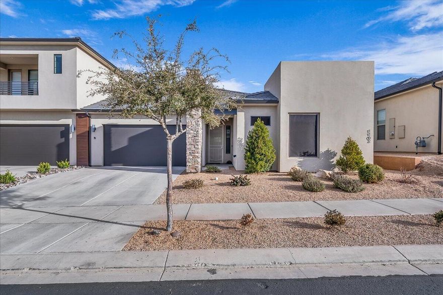 Discover the most popular twin home model in this 55+ community. The spacious 1,681 square foot floor plan offers energy efficiency, style, and comfort, and has been meticulously maintained by the seller. Work from home in the flex room that includes USB connections. Upgraded carpeting. Lots of storage in the garage with installed shelving and extra space in front of vehicles. Soft water system included. Laundry room has lots of cabinets for even more storage. Master bathroom has a walk-in shower, upgraded mirrors, and a solar tube for natural lighting during the day. Solar screens on the front windows regulate temperatures during the summer. Beautiful security screen door provides airflow during the day.