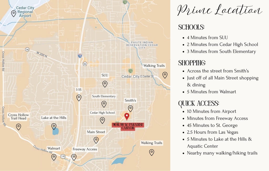 Photo of 96 &amp; 98 W Paradise Canyon RD, Cedar City, UT 84720 (MLS # 26-277299)