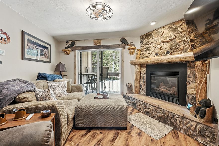 Welcome to this beautifully updated 1-bedroom, 1-bath condo located in the desirable Timbernest community in Brian Head. With 703 square feet of thoughtfully remodeled living space, this mountain retreat blends comfort, style, and functionality. Inside, you'll find brand-new cabinets, countertops, sink, and a stylish backsplash in the kitchen, along with a new refrigerator and an all-in-one washer/dryer. The open living area features new luxury laminate flooring, modern light fixtures, a gas fireplace with a custom wood mantle, and a remodeled bathroom complete with a refreshed shower. An on-demand gas hot water heater ensures efficiency and comfort year-round. Step outside onto the large new Trex deck, where a unique Plexiglass cover opens in the summer and closes in the winter! This unit also includes a private assigned enclosed parking space for added convenience. Pets allowed for owners too!

Located near a scenic paved walking trail, you'll have easy access to the heart of Brian Head, making it simple to enjoy local shops, dining, and seasonal activities. Whether you're looking for a weekend getaway or a year-round residence, this condo offers the perfect mountain lifestyle.