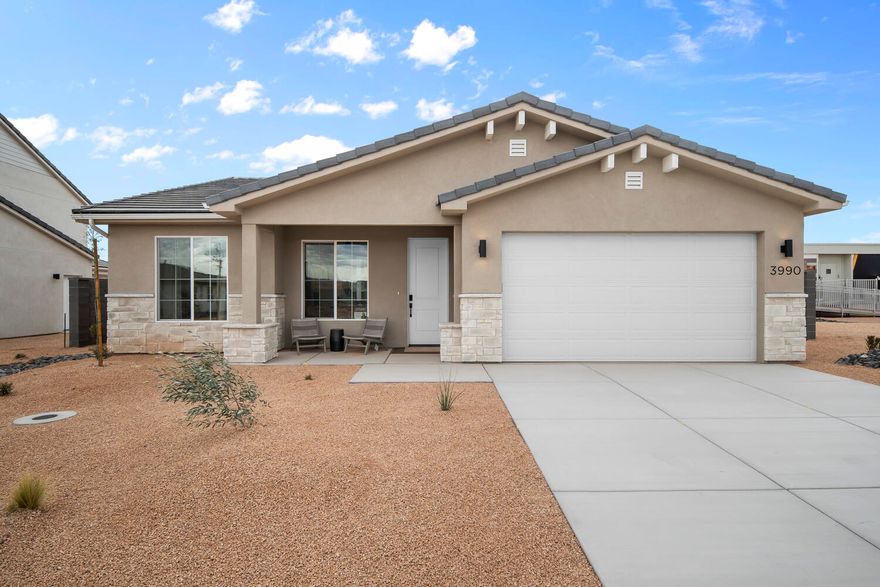 MOVE-IN READY!! Discover a new community where adventure and serenity meet. Our sought-after Cliffrose plan offers single level living + a versatile flex room perfect for a home office or studio. Just minutes from Sand Hollow Reservoir, this neighborhood was designed for those who love life outdoors. Imagine evenings spent under the stars, weekends at the lake, and mornings with mountain views right outside your door. Carefully tucked away for privacy, yet only about 10 minutes from your nearest grocery store and everyday essentials, this community offers the best of both worlds. With low HOA fees and thoughtfully designed homes, it's an ideal place for anyone seeking the best that Southern Utah has to offer.