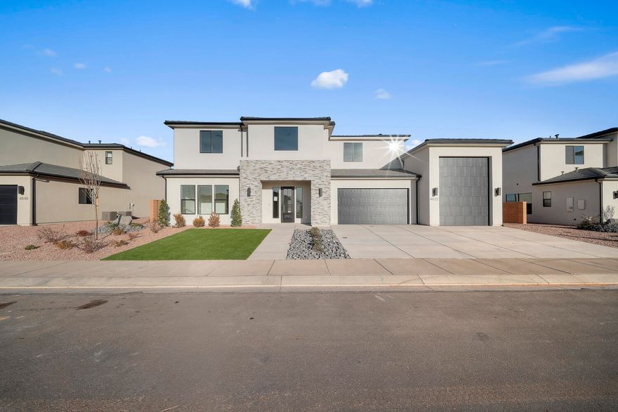 HOME IS BACK ON THE MARKET WITH A HEALTHY PRICE REDUCTION! Welcome to the stunning Starcrest floorplan, where thoughtful design meets elevated living. Offering 3,274 SQFT, 5 bedrooms, 4.5 baths, and a highly sought-after RV garage, this home is crafted for both luxury and functionality.
A standout feature is the two bedrooms on the main level, making this an exceptional option for multigenerational living or for those who appreciate dual primary suites. The main-level primary suite is a true retreat, showcasing a spa-inspired bathroom with dual shower heads, elegant tilework, a Euro glass shower surround, and a freestanding soaking tub designed for ultimate relaxation. The open-concept layout flows seamlessly into a beautifully appointed interior with upgraded carpet and pad, enhanced fixtures and handle sets, and a laundry room complete with cabinetry for added convenience and storage.
Upstairs, enjoy an inviting loft that opens to a covered balcony, offering a serene space to unwind while taking in gorgeous views. An additional ensuite bedroom upstairs provides comfort and privacy, while two more bedrooms share a thoughtfully designed Jack-and-Jill bathroom, perfect for everyday livability.
The Starcrest floorplan delivers versatility, refined finishes, and unforgettable spacesan exceptional opportunity to own a home that truly has it all.
Situated on oversized lots, this home offers the rare opportunity for RV parking along the side of the houseperfect for storing your toys and embracing an active lifestyle. Ideally located at the doorstep of outdoor recreation, the community is just minutes from the reservoir, OHV trails, mountain biking trails, and world-class golfoffering the perfect blend of comfort, style, and an active lifestyle. All information is deemed reliable but not guaranteed, buyer to verify all. The home is not located in a PID which means large property tax savings!